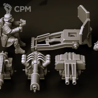 Описание картинки Krieg Heavy Weapons Squad от Магазин Альфария по цене 550руб | Свободный Рынок Миниатюр - СРМ