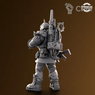 Описание картинки Command squad Sporeblight Regiment от Zakat-3D по цене 320руб | Свободный Рынок Миниатюр - СРМ