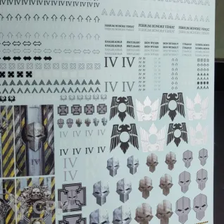 Описание картинки Transfer Sheet Iron Warriors от ССП по цене 1 800руб | Свободный Рынок Миниатюр - СРМ
