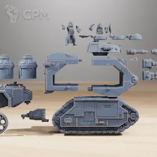 Описание картинки Криговский огнемётный танк Flame Tank от Подземный человек по цене 3 200руб | Свободный Рынок Миниатюр - СРМ