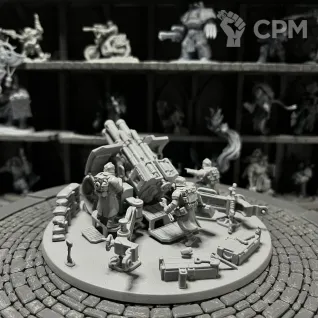 Описание картинки Warhammer 40000 Artillery Team от Houston Program по цене 1 050руб | Свободный Рынок Миниатюр - СРМ