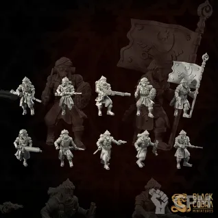 Описание картинки Iron Trenchers Squad от Manufactorum76 по цене 1 650руб | Свободный Рынок Миниатюр - СРМ