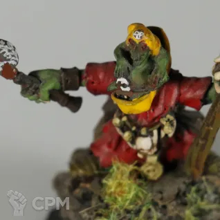Описание картинки Fantasy Battles Grot Shaman x1 от MiniaturesFAN по цене 2 200руб | Свободный Рынок Миниатюр - СРМ