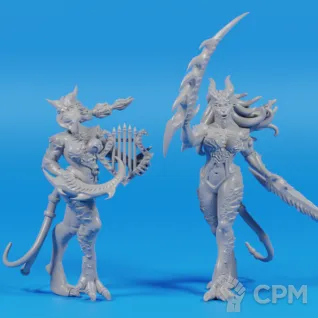 Описание картинки Daemonettes of Slaanesh от ULTRA_BRO по цене 150руб | Свободный Рынок Миниатюр - СРМ