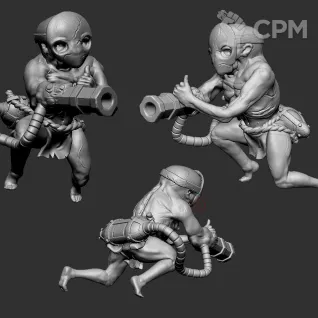 Описание картинки Iron Sultanate - Homunculus Set от Manufactorum76 по цене 700руб | Свободный Рынок Миниатюр - СРМ