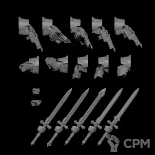 Описание картинки Dark Angels Inner Circle Knights Cenobium от Formosa Printing по цене 950руб | Свободный Рынок Миниатюр - СРМ