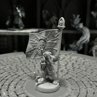 Описание картинки Warhammer 40000 Krieg Command Squad от Houston Program по цене 450руб | Свободный Рынок Миниатюр - СРМ