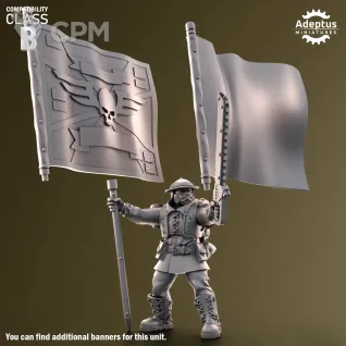 Описание картинки Command squad Sunclaw Regiment от Zakat-3D по цене 320руб | Свободный Рынок Миниатюр - СРМ