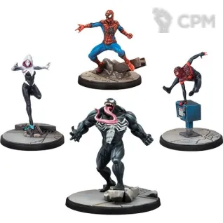 Описание картинки Marvel: Crisis Protocol - Web Warriors Affiliation Pack от StarkLogistics по цене 6 195руб | Свободный Рынок Миниатюр - СРМ