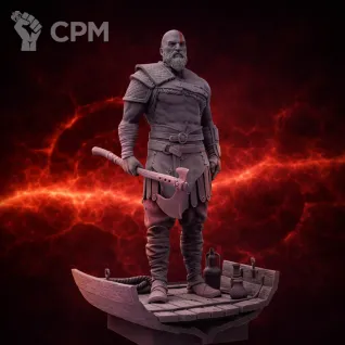 Описание картинки Фигурка Бог войны Кратос Призрак Спарты / God of War Ghost of Sparta (18см) от 3DSprint по цене 3 000руб | Свободный Рынок Миниатюр - СРМ