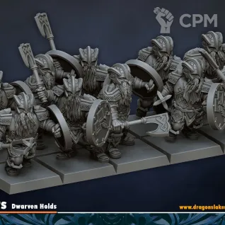 Описание картинки Dwarf Clan Warriors от Barduck Miniatures по цене 1 578руб | Свободный Рынок Миниатюр - СРМ