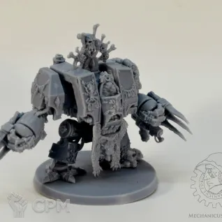 Описание картинки Space Wolves Venerable Dreadnought от Mechanikus Forge по цене 1 300руб | Свободный Рынок Миниатюр - СРМ
