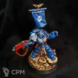 Описание картинки Space marine Captain Centros 3D от Superguns по цене 1 000руб | Свободный Рынок Миниатюр - СРМ