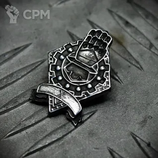 Описание картинки Значок X - Iron Hands (Железные руки) от Game&Reality Studio по цене 600руб | Свободный Рынок Миниатюр - СРМ