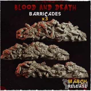 Описание картинки Blood and Death barricade от 3Д-Печка по цене 500руб | Свободный Рынок Миниатюр - СРМ