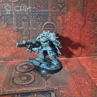 Описание картинки Chaos Lord in Terminator armour от OMG_SL по цене 1 500руб | Свободный Рынок Миниатюр - СРМ