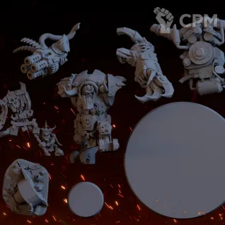 Описание картинки Газкул Маг Урук Трака / Ghazghkull Thraka / Warhammer 40000 (Вархаммер 40000) / Orks от Лавка Приключенца по цене 749руб | Свободный Рынок Миниатюр - СРМ