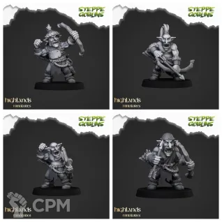 Описание картинки Steppe Goblin with bows от 3DPrintClub по цене 77руб | Свободный Рынок Миниатюр - СРМ