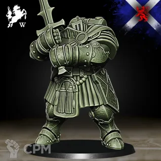 Описание картинки Highlanders - Heavy Soldier with Sword - Trench Crusade от Critical Print по цене 460руб | Свободный Рынок Миниатюр - СРМ