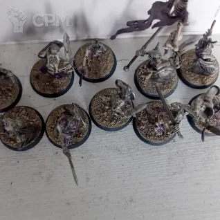 Описание картинки Deathrattle skeletons x10 (старый скульпт) от Darcus по цене 1 500руб | Свободный Рынок Миниатюр - СРМ