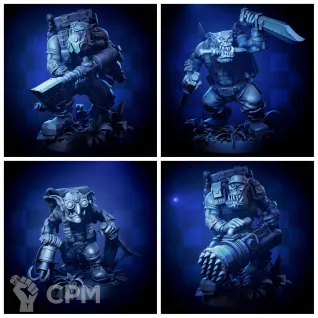 Описание картинки Kommandos Kill Team от AxeL's Forge по цене 200руб | Свободный Рынок Миниатюр - СРМ