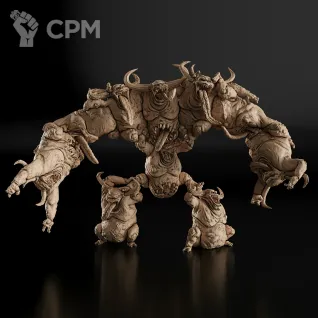 Описание картинки Nurglings Минифигурка (Warhammer) от GAS3TXD  по цене 3 900руб | Свободный Рынок Миниатюр - СРМ