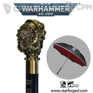 Описание картинки Omnissian Staff Themed Umbrella — зонт/посох/стимул Магоса Механикус от Fle94 по цене 8 500руб | Свободный Рынок Миниатюр - СРМ