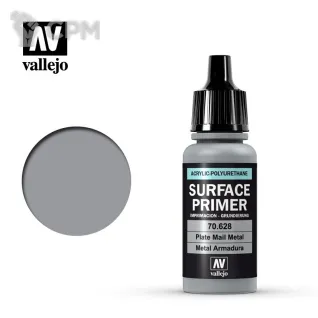 Описание картинки Краска Vallejo - Surface Primer - Plate Mail Metal от Sladkov по цене 390руб | Свободный Рынок Миниатюр - СРМ
