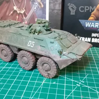 Описание картинки Модель бронетранспортёра БТР-70 с башней МА-7 от Лунин Алексей по цене 1 200руб | Свободный Рынок Миниатюр - СРМ