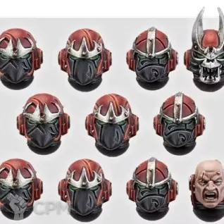 Описание картинки Word Bearers MkVI Heads от Salamanders Anvil по цене 250руб | Свободный Рынок Миниатюр - СРМ