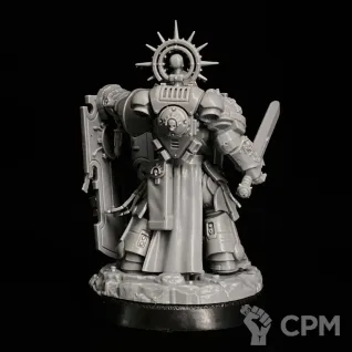 Описание картинки Primaris captain with relic shield миниатюра по вселенной warhammer 40000 от KoofWorkshop по цене 1 500руб | Свободный Рынок Миниатюр - СРМ