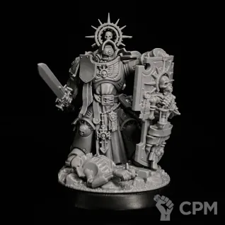 Описание картинки Primaris captain with relic shield миниатюра по вселенной warhammer 40000 от KoofWorkshop по цене 1 500руб | Свободный Рынок Миниатюр - СРМ