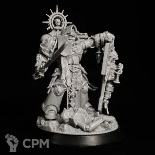 Описание картинки Primaris captain with relic shield миниатюра по вселенной warhammer 40000 от KoofWorkshop по цене 1 500руб | Свободный Рынок Миниатюр - СРМ