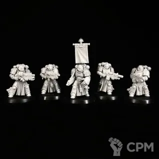 Описание картинки Sternguard Veteran Squad миниатюра по вселенной warhammer 40000 от KoofWorkshop по цене 2 500руб | Свободный Рынок Миниатюр - СРМ