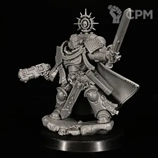 Описание картинки Primaris captain by Company Heroes 2024 release миниатюра по вселенной warhammer 40000 от KoofWorkshop по цене 1 500руб | Свободный Рынок Миниатюр - СРМ