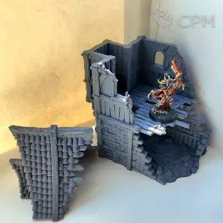 Описание картинки Ember Lane Ruin от Мастерская террейна по цене 1 100руб | Свободный Рынок Миниатюр - СРМ