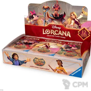 Описание картинки Дисплей бустеров Lorcana - Reign of Jafar Booster Box на английском языке от Дауран по цене 14 000руб | Свободный Рынок Миниатюр - СРМ