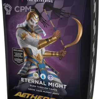Описание картинки Колоды Commander MTG Aetherdrift Eternal Might на английском языке от Дауран по цене 6 000руб | Свободный Рынок Миниатюр - СРМ