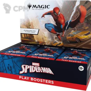 Описание картинки Дисплей play бустеров выпуска MTG Magic: The Gathering Marvel s Spider-Man от Дауран по цене 15 000руб | Свободный Рынок Миниатюр - СРМ