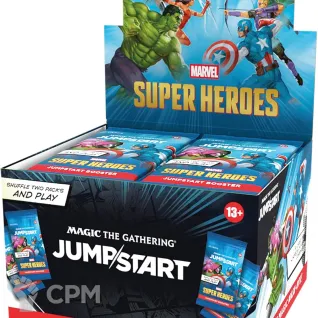 Описание картинки Дисплей jumpstart бустеров выпуска Magic: The Gathering Marvel Super Heroes на английском от Дауран по цене 15 000руб | Свободный Рынок Миниатюр - СРМ