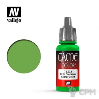 Описание картинки Краска Vallejo серии Game Color - Scorpy Green от Sladkov по цене 290руб | Свободный Рынок Миниатюр - СРМ