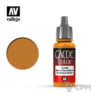 Описание картинки Краска Vallejo серии Game Color - Scrofulous Brown 72038 (17 мл) от Sladkov по цене 290руб | Свободный Рынок Миниатюр - СРМ