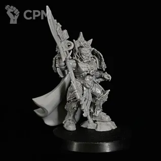 Описание картинки Custodian guard Shield captain миниатюра по вселенной warhammer 40000 от KoofWorkshop по цене 1 500руб | Свободный Рынок Миниатюр - СРМ