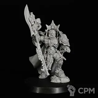 Описание картинки Custodian guard Shield captain миниатюра по вселенной warhammer 40000 от KoofWorkshop по цене 1 500руб | Свободный Рынок Миниатюр - СРМ