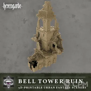 Описание картинки Bell Tower Ruin от Мастерская террейна по цене 4 900руб | Свободный Рынок Миниатюр - СРМ