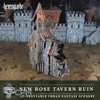 Описание картинки New Rose Tavern Ruin от Мастерская террейна по цене 5 900руб | Свободный Рынок Миниатюр - СРМ