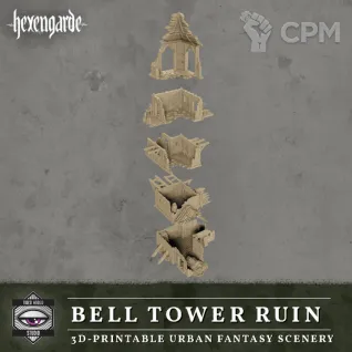 Описание картинки Bell Tower Ruin от Мастерская террейна по цене 4 900руб | Свободный Рынок Миниатюр - СРМ
