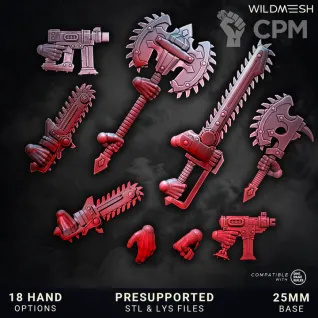 Описание картинки Chaos Wrath - Gladiators Multipart Squad от PocketSized Prints по цене 2 250руб | Свободный Рынок Миниатюр - СРМ