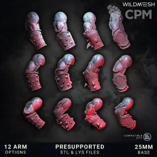 Описание картинки Chaos Wrath - Gladiators Multipart Squad от PocketSized Prints по цене 2 250руб | Свободный Рынок Миниатюр - СРМ