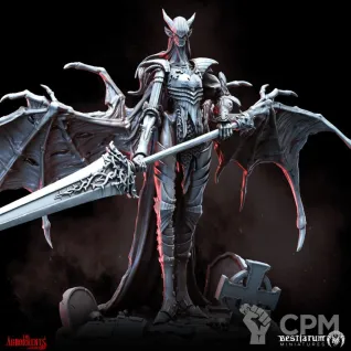 Описание картинки Рыцарь алого ордена Crimson Order Knight 32мм от ChurcHehe 3d print по цене 450руб | Свободный Рынок Миниатюр - СРМ